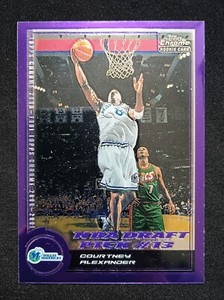 2000-01 Topps Chrome RC /1999 Courtney Alexander #163 Mavericks Draft Pick #13