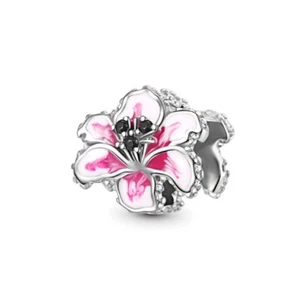 925 Plata Esterlina Rosa Flor Dije para Mujer Pulsera Cumpleaños Día de la Madre  - Imagen 1 de 1
