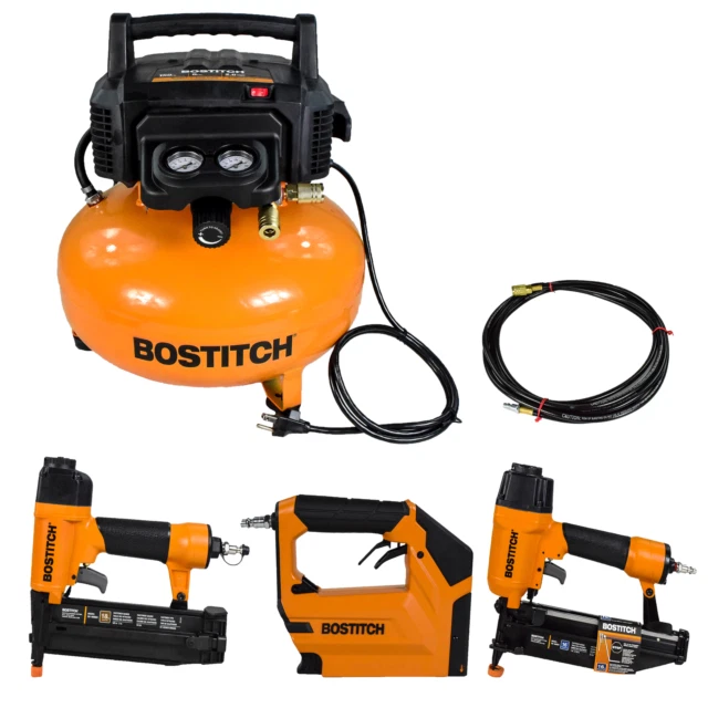 BOSTITCH BTFP3KIT 3-Tool and Compressor Combo Kit