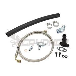 Universal Turbo Oil Feed Return Line Kit for Holset HE211W HE221W HE200WG - Foto 1 di 4