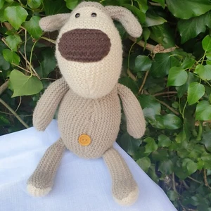 Edredón de juguete suave estilo felpa estilo tejido gris para perro Boofle - Imagen 1 de 4