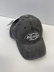 Dickies Distressed Rugged Cap Hat Mens One Size Adjustable Gray Work Chore - Picture 1 of 14