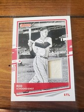 2020 Panini Donruss Donruss Materials Red Schoendienst #DM-RS HOF