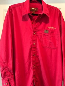 Bob Timberlake Mens Large Cotton Long Sleeve Button Up Shirt Logo - Picture 1 of 5