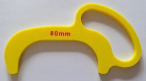 90mm (9cm) Ormer or Abalone sizing gauge - Picture 1 of 1