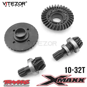 For 1/5 X-MAXX 8S 1.6Mod 10-32T 45# HD Spiral Cut F&R Diff Ring Pinion Gear Set - Picture 1 of 26