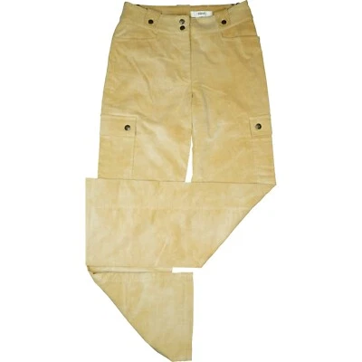 BIBA Damen Stretch Jeans Hose Cord Cargo Straight Leg High Gr 38 M W29 L34 beige - Bild 1 von 4