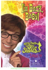 THE SPY WHO SHAGGED ME MOVIE POSTER Original SS 27x40 Austin Powers Advance Ver. - Picture 1 of 1