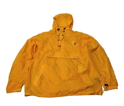 Chaqueta de Lluvia De Colección Marca Tri-Mountain Kellogg Grande Amarilla Cortavientos Nueva con Defecto Foto 1 de 4