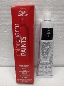 Wella Color Charm Paints Tube Red 2 oz Semi Permanent Hair color Sealed - Picture 1 of 5
