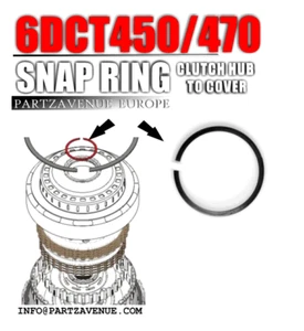 6DCT450, 470 Cubo De Embrague Para Anillo De Retención - Imagen 1 de 8