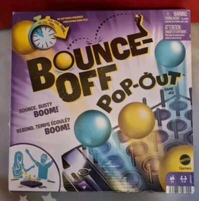 Mattel Bounce-Off Pop-Out Board Game,HKR53,Family Game For-Adults+Teens - Image 1 of 4