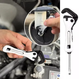 Pipe Vise Micro Stubby 3.75 Inch Self-Adjusting Wrench with Contoured Handle - Picture 1 of 13