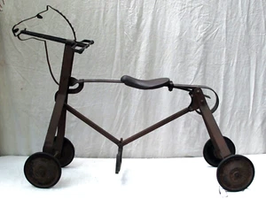 Antique Childs all Iron Horse 4 Wheel Bicycle Unique and Rare c. 1930 - Picture 1 of 12