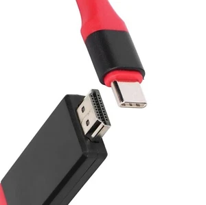 Typ C auf zu HDMI 4K HDMI HDTV USB Kabel Adapter Konverter Kabel Rot für Handy - Bild 1 von 10