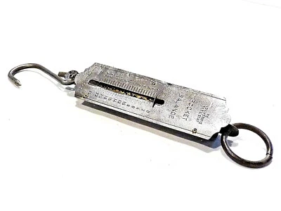 Outil ancien beau peson acier 25kg marque Pocket balance  XXème  - Photo 1/3