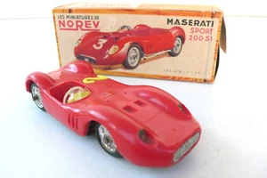 LES MINIATURES DE NOREV  MASERATI SPORT 200 SI  BON ÉTAT 1958  BOITE D'ORIGINE - Picture 1 of 8