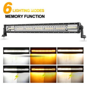 AUXBEAM 32"inch LED Work Light Bar Combo FLASH 6 Modes Off road Truck ATV 4WD - Picture 1 of 12