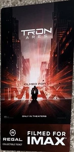 Tron Ares Tarjeta IMAX Boleto de Película Promoción Teatro Jared Leto Regal Teatros - Imagen 1 de 1