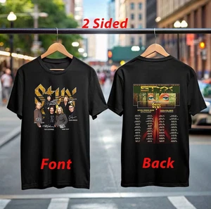 Camiseta Styx The Grand Illusion Tour 2025 Camiseta Oficial Concierto Mercancía Banda de Rock Camiseta - Imagen 1 de 1