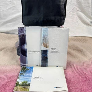 2011 Subaru Forester Owner’s Manual Set w/ Case Bluetooth & Warranty - Picture 1 of 9