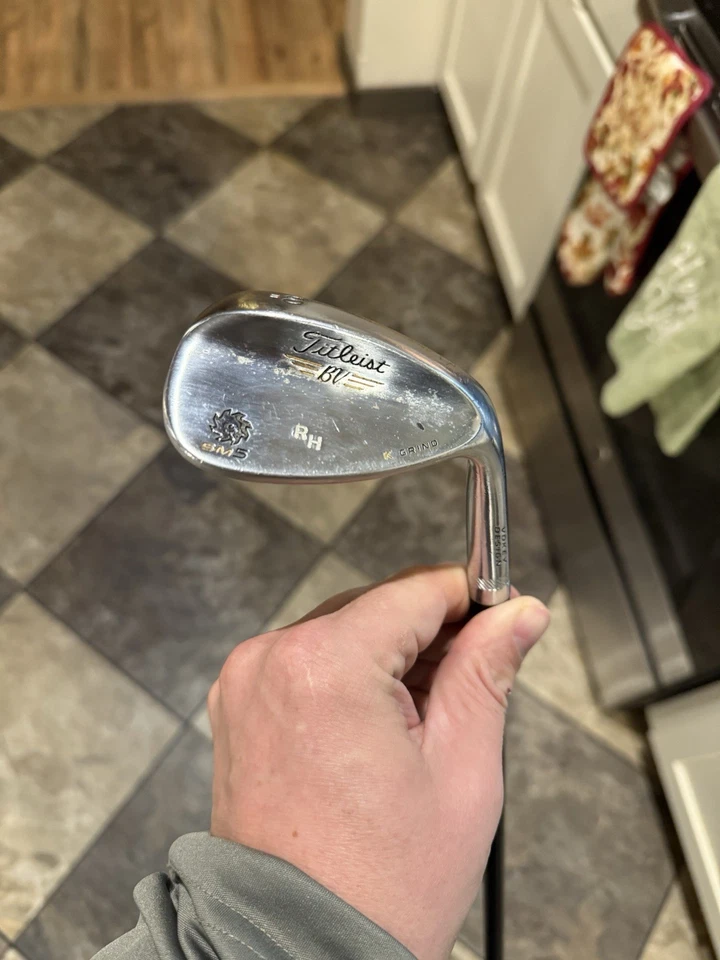 Cuña Titleist Vokey SM5 Tour Cromo Lob 60° 11 Rebote A Flex Grafito Para Hombres Derecha Foto 1 de 4