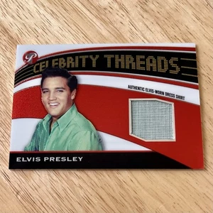 2005 Topps Pristine Celebrity Threads ELVIS PRESLEY Worn Dress Shirt Card RARE - Picture 1 of 2
