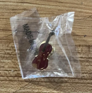 Mini pin musical violín marrón - Imagen 1 de 2