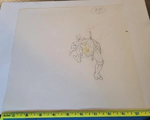 TMNT Original Production Drawing Art Teenage Mutant Ninja Turtles B-51 - Picture 1 of 1