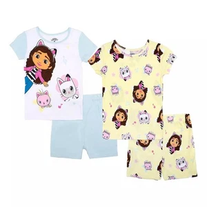 Gabby’s Dollhouse Girls’ 4-Piece Pajama Set – Musical Gabby Theme with Cats - Picture 1 of 4