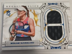 2024 Topps Royalty Tennis Regalia Relics Memorabilia Blue Mirjam Bjorklund 04/25 - Picture 1 of 2