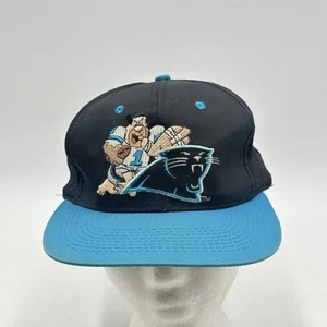 Raro De Colección 1994 Panthers Freddy Picapiedra Sombrero Gorra Logo NFL SnapBack - Imagen 1 de 9