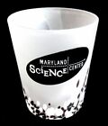 Maryland Science Center Shot Glass Frosted Shooter Floral Base 2-3/8" Jigger