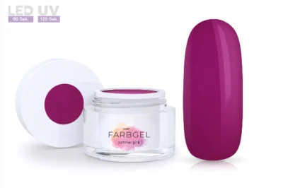 Jolifin UV LED Farbgel Farbe Summer Pink  Nagelstudio  Gel Trend Nails - Bild 1 von 2