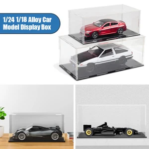 Acrylic Display Case 1/24 1/18 Model Car Showcase Assemble Box Cube Dustproof - Picture 1 of 18