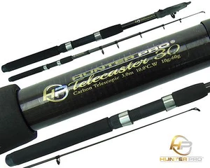 6ft 7ft 8ft 10ft Telescopic Fishing spinning Rod Carbon Stalking Pike Bass Rod - Picture 1 of 23