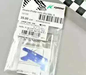 Kyosho Dnano - DNW104-05 Aluminum Front Sus Plate 5U 5L Blue / Tuning NEW NIB - Bild 1 von 1