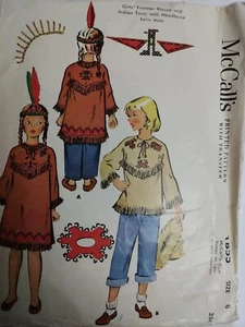 ONLY Headband Trim Transfer NO Shirt McCall's 1855 Sewing Pattern VTG Frontier - Picture 1 of 10