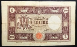 1000 lire grande M testina B.I. 12 10 1946 MB/q.BB naturale LOTTO 2126 - Picture 1 of 4