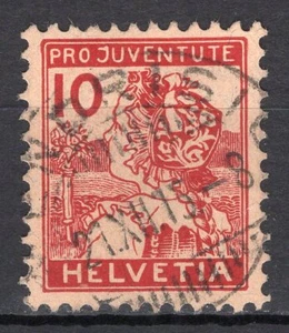 #891 - Svizzera - 10 cent Pro juventute, 1915 - Usato - Imagen 1 de 1