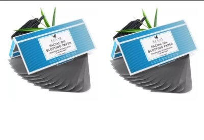 2x 100x Facial Oil Control Absorption Sheets Tissue Face Blotting Paper All Skin - Image 1 of 4