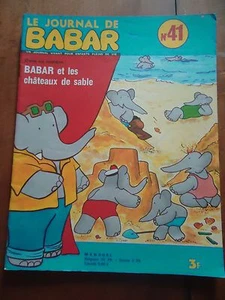 Die Zeitung Von Babar Nr. 41 1972 Laurent De Brunhoff Beach Chateaux Sand Meer - Bild 1 von 1