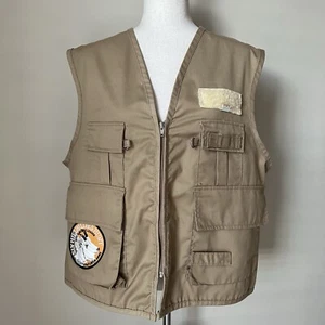 VTG SafTBak Vest Size L Thompson Center Muzzleloader Goat Patch Fly Fishing - Picture 1 of 13