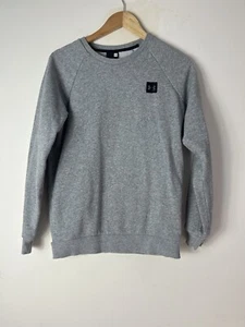 Under Armour Jumper Crewneck Grey Boys Small Medium 1320738 Basic Casual - Picture 1 of 7