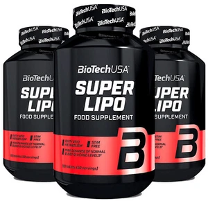 SUPER LIPO 120 Tablets - BIOTECH - powerful fat burner- weight loss- metabolism - Picture 1 of 4