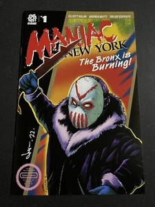 Maniac Of New York 1 🔑2021 EXCL VARIANT Cover🔥SIGNED JASON FLOWERS - Picture 1 of 5