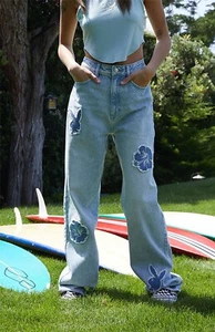 Playboy By PacSun Lanai Boyfriend Blue Jeans Sz. 28 NWT! - Bild 1 von 9