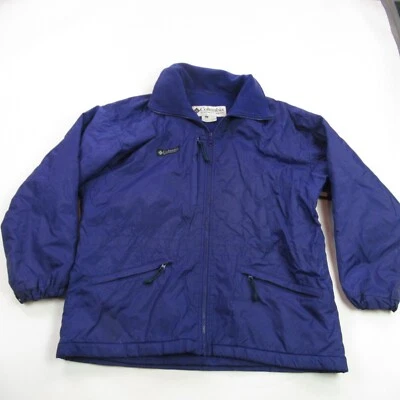 Columbia Coat Womens Large Long Sleeve Zip Lightweight Outdoors Blue Vtg - Image 1 of 4