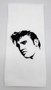 Embroidered Hand Towel Elvis The King - Picture 1 of 1