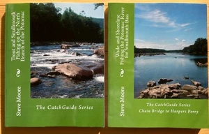 Fishing Guide Potomac River North Branch Trout Smallmouth Bass Shoreline 2 BOOKS - Picture 1 of 6